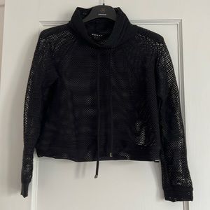 Koral mesh crop pullover